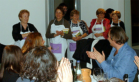 Joan Crous e Massimo Montanari la sera del 9 novembre 2007