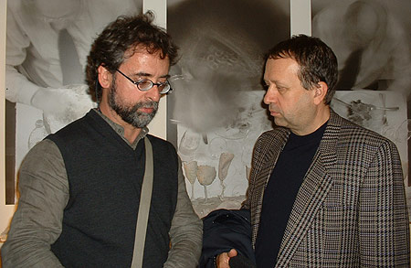 Joan Crous e Massimo Montanari la sera del 9 novembre 2007
