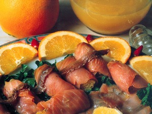arance e salmone